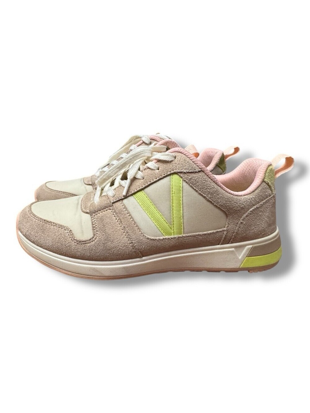 Vionic Rechelle Lace-Up Sneaker Toffee Light Pink Activewear Women’s Size 7.5